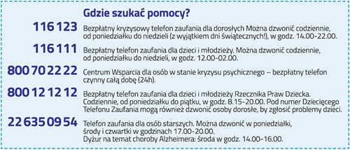 gdzie szukać pomocy